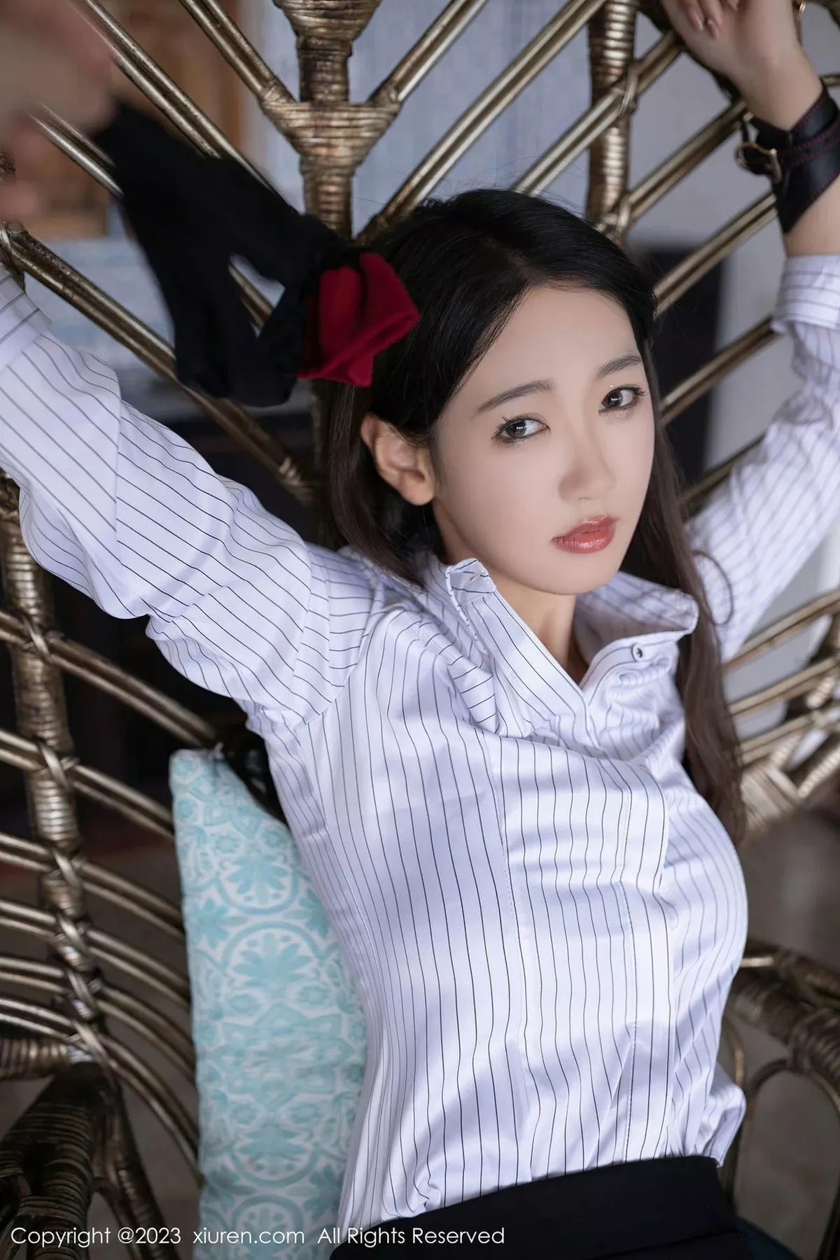 模特唐安琪私房黑色蕾丝情趣内衣配黑丝袜秀曼妙身姿诱惑写真80P-第1章-图片2