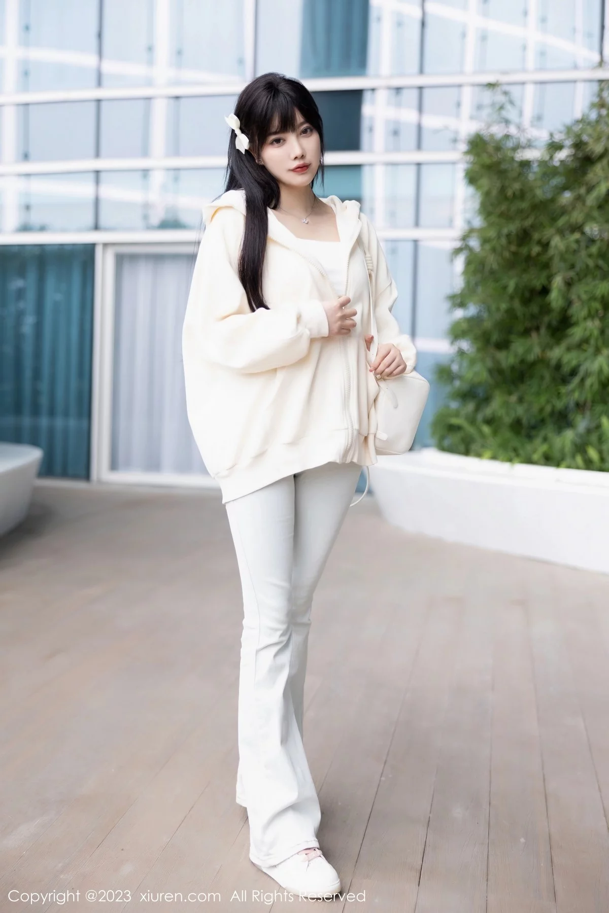 女神杨晨晨Yome私房性感浅色内衣配超薄无内肉丝完美诱惑写真90P-第1章-图片3