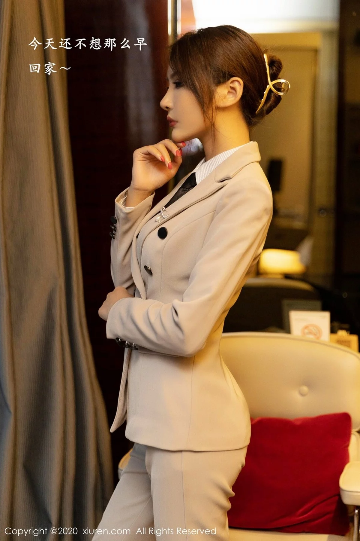 嫩模周于希Sandy＆Emily顾奈奈办公室霸道总裁主题半脱诱惑写真101P-第1章-图片3