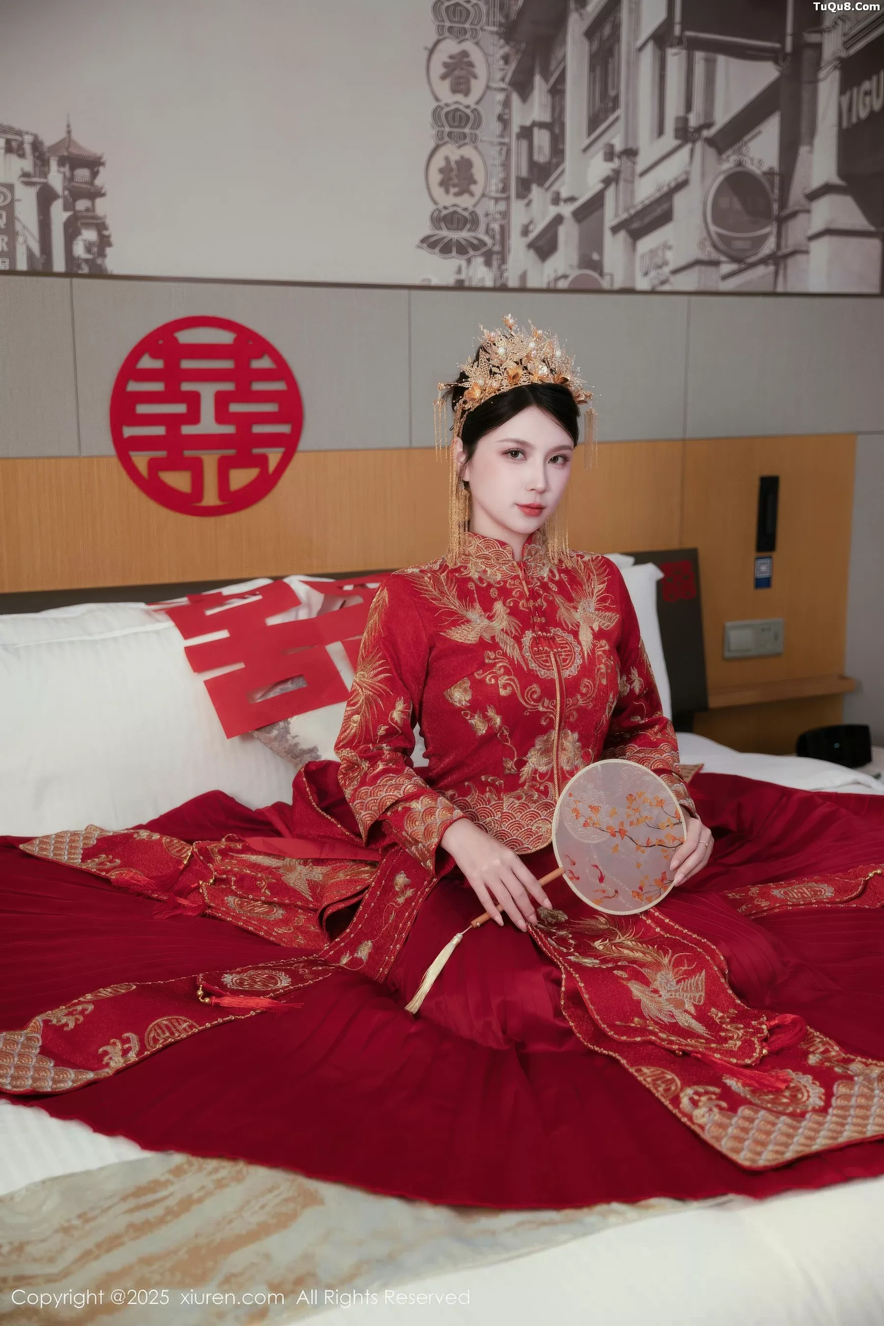 模特小蛮妖Yummy性感红色新娘服配超薄黑丝秀完美身材诱惑写真66P-第1章-图片1