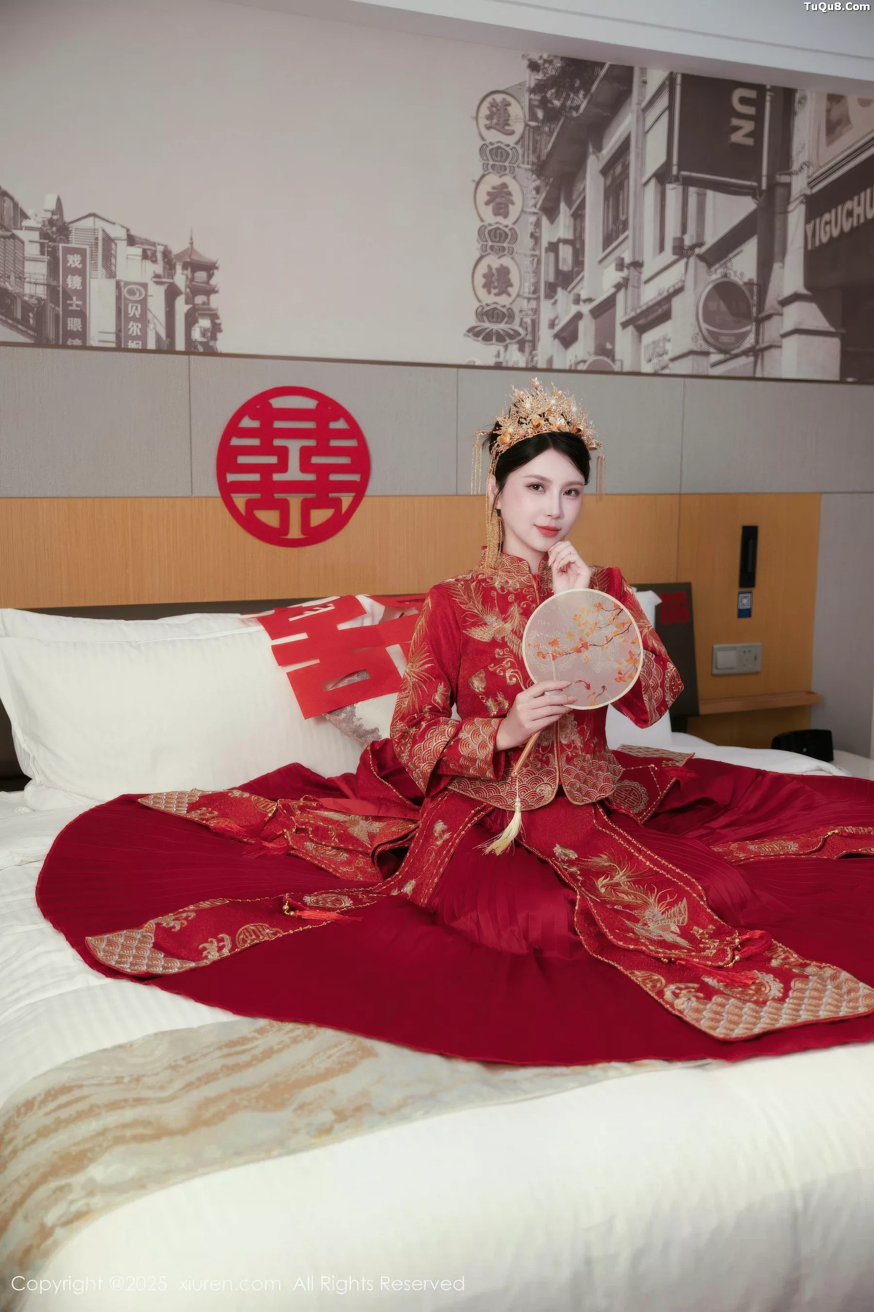 模特小蛮妖Yummy性感红色新娘服配超薄黑丝秀完美身材诱惑写真66P-第1章-图片2