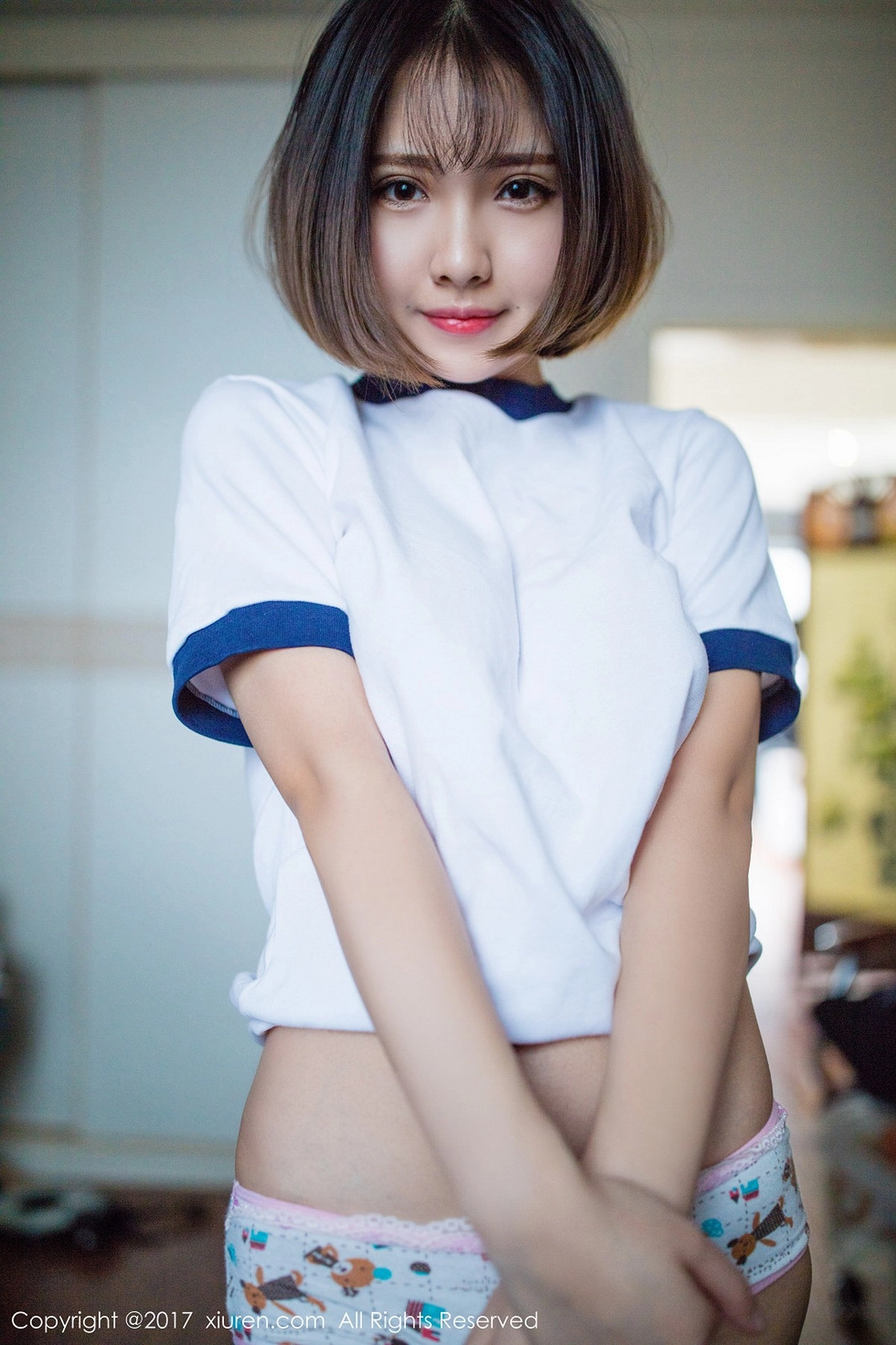 童颜巨乳萝莉小魔女奈奈居家美少女撩衣秀半球诱惑写真41P-第13章-图片1