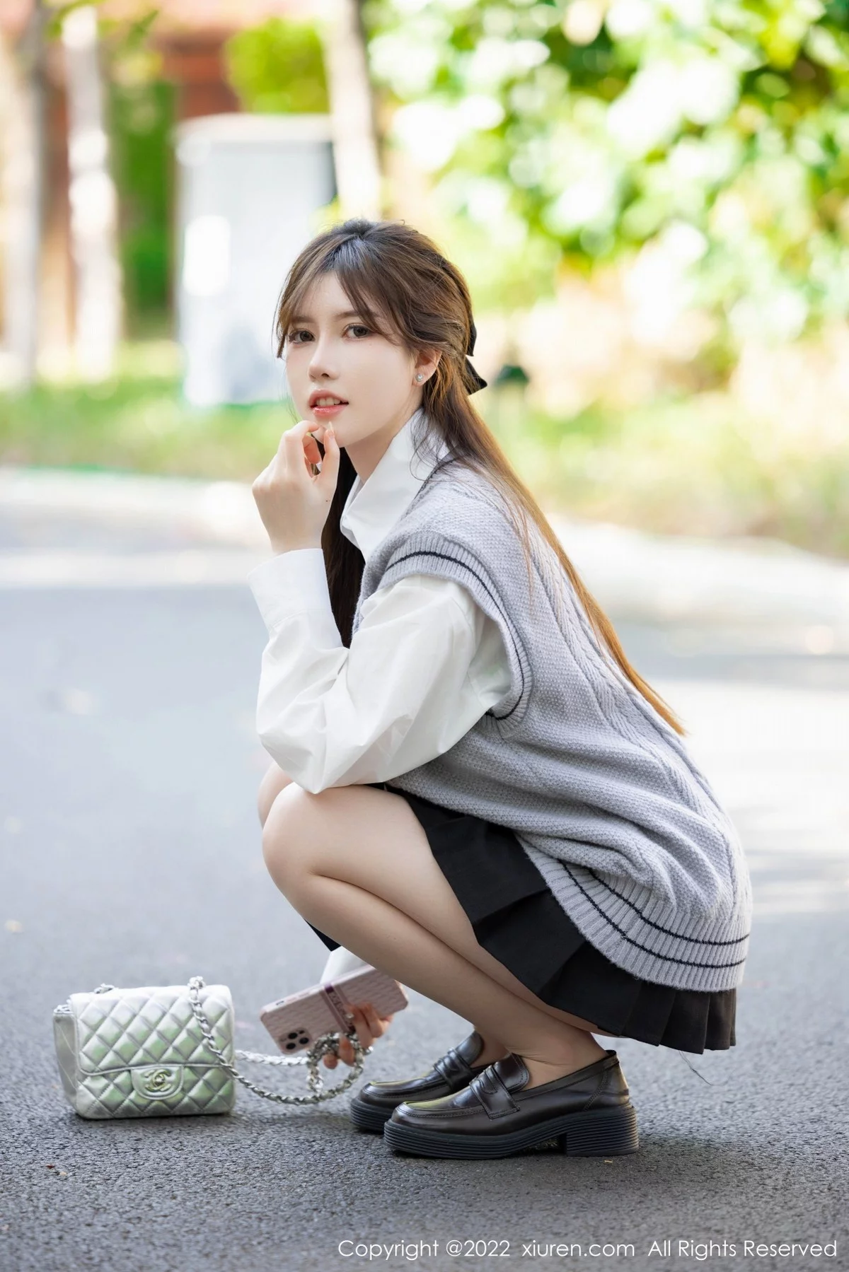 模特美桃酱珠三角旅拍户外文艺青年装扮私房蕾丝内衣诱惑写真52P-第1章-图片2