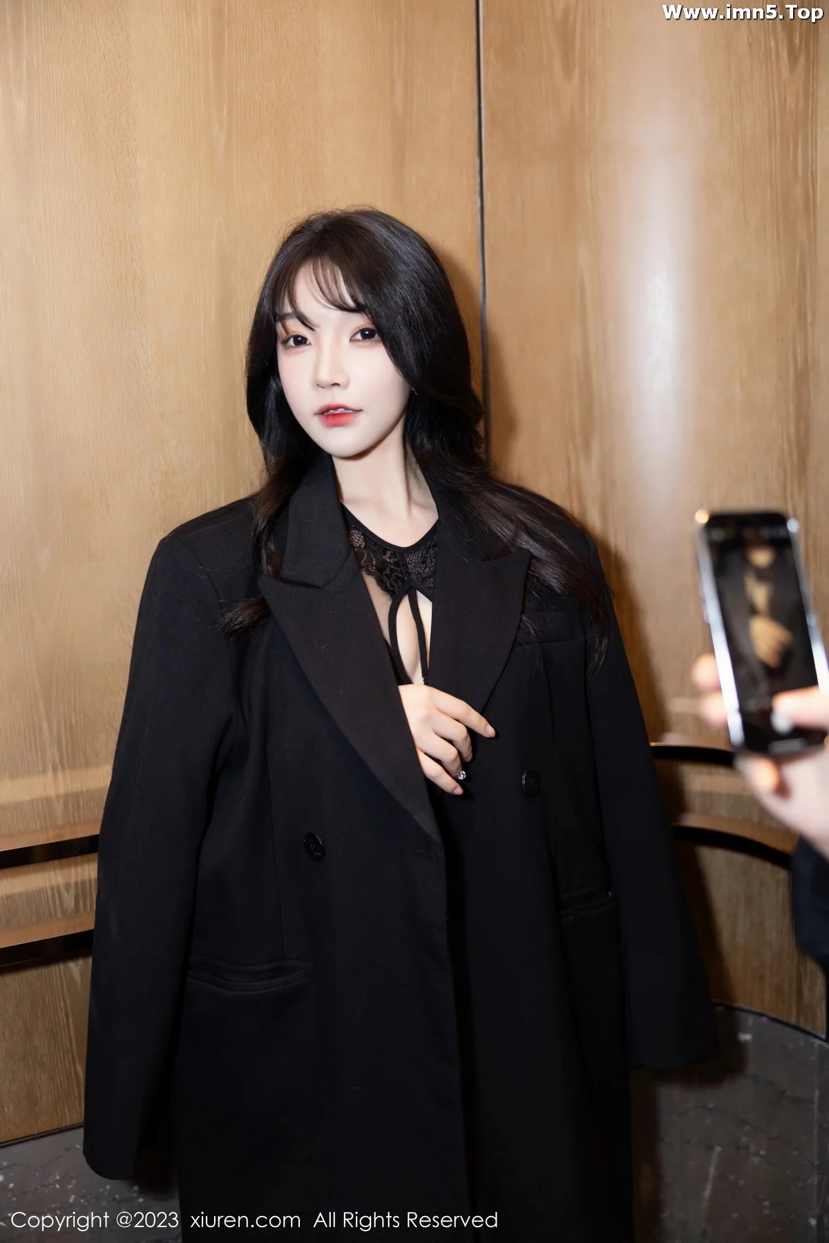 女神徐莉芝Booty性感黑色礼裙露黑色内衣配超薄黑丝魅惑写真84P-第1章-图片1