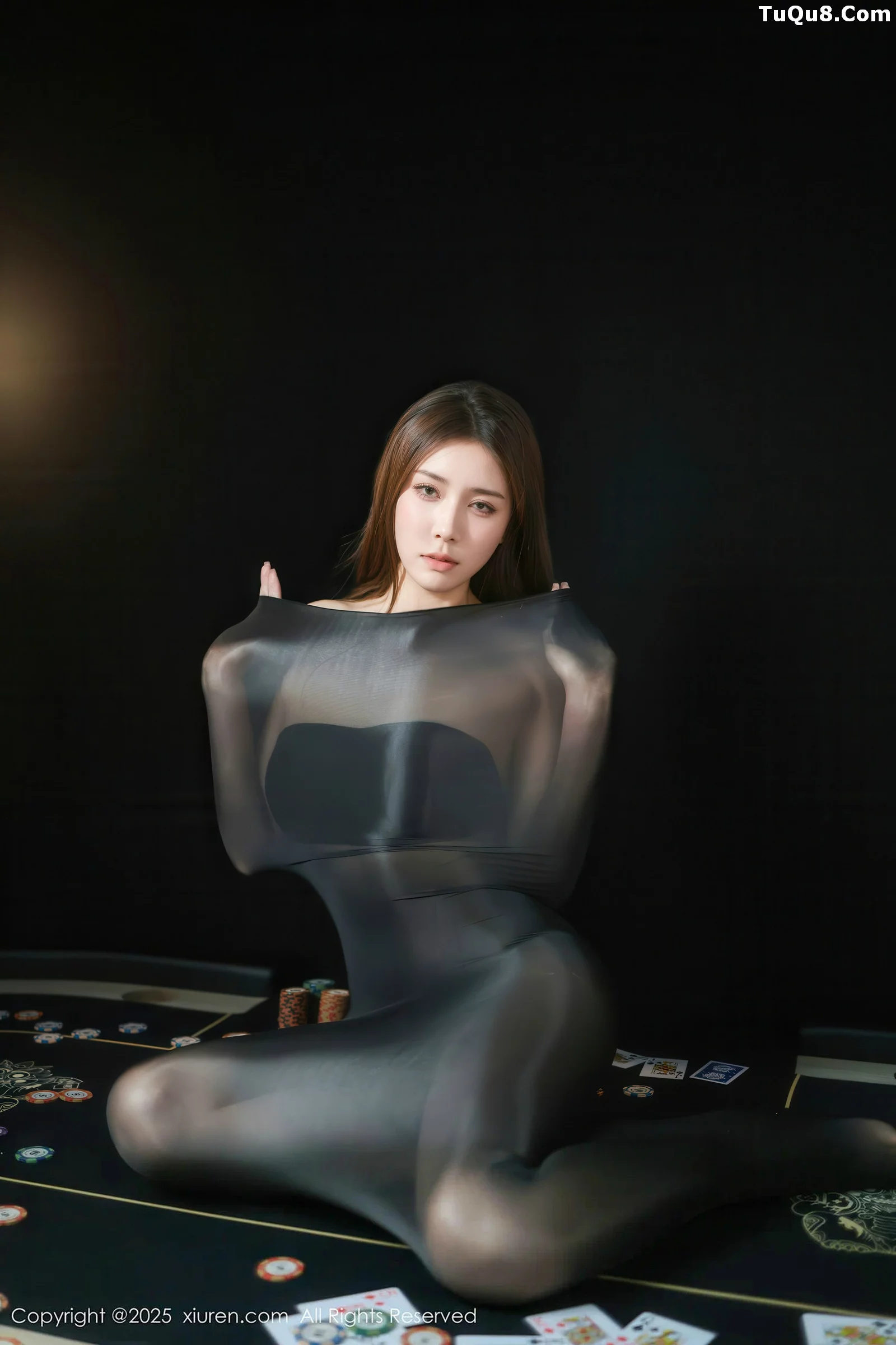 模特悦兮性感黑色薄透连体丝袜露黑色内衣秀曼妙身姿诱惑写真62P-第1章-图片3