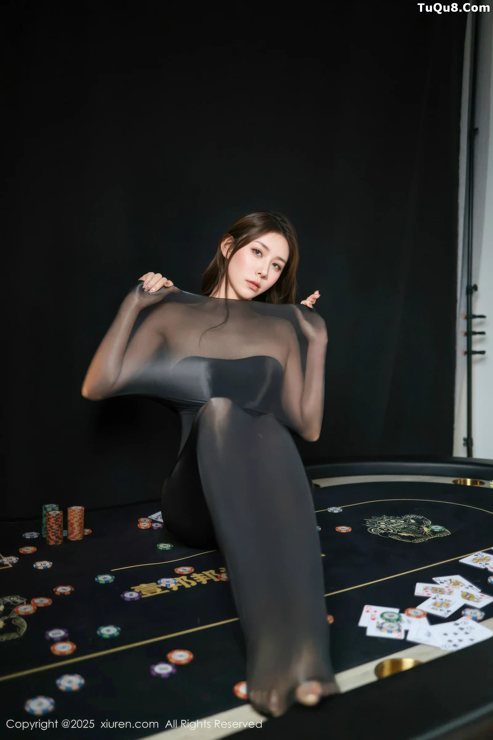 模特悦兮性感黑色薄透连体丝袜露黑色内衣秀曼妙身姿诱惑写真62P-第3章-图片3