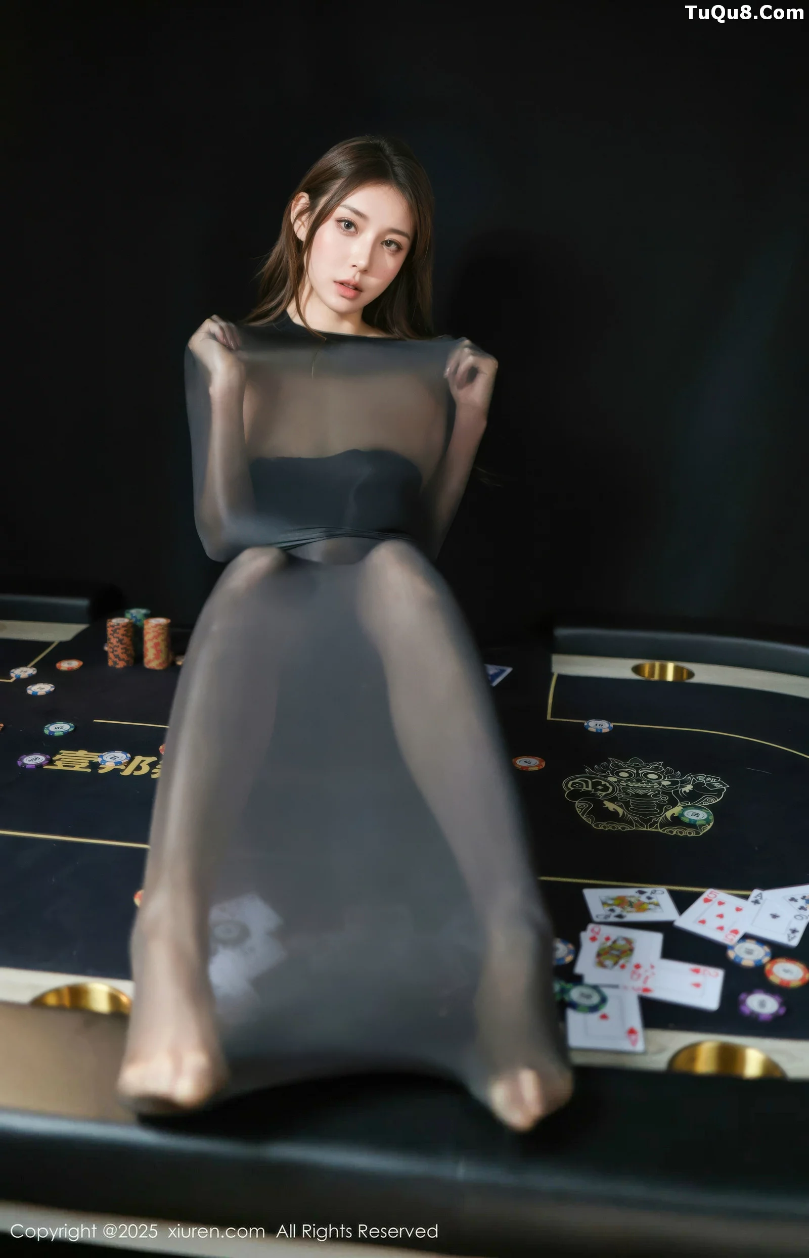 模特悦兮性感黑色薄透连体丝袜露黑色内衣秀曼妙身姿诱惑写真62P-第5章-图片3
