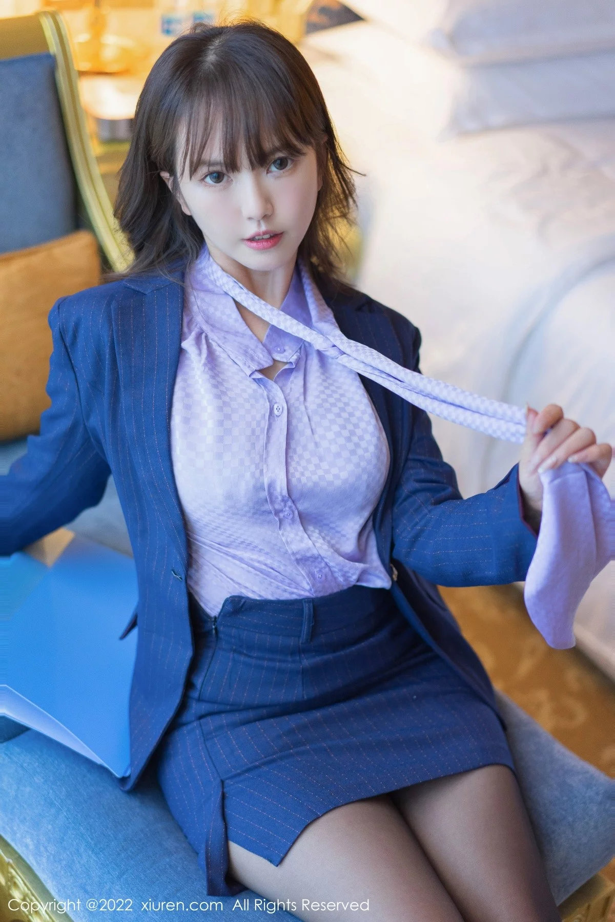 模特张思允Nice-OL装扮半脱露性感蕾丝内衣秀完美身材诱惑写真63P-第1章-图片2