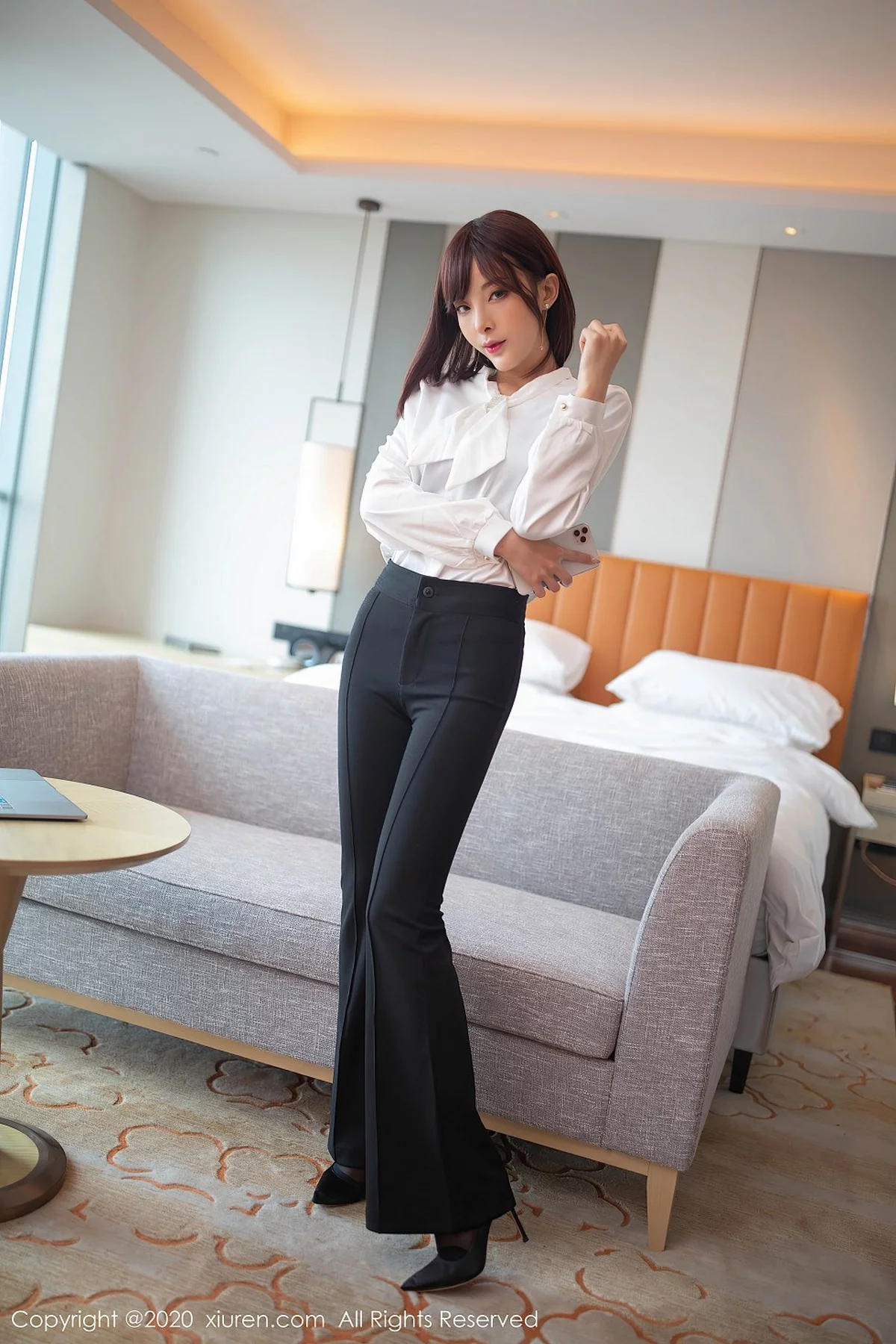 嫩模陈小喵员工特别福利主题性感内衣配无内黑丝裤袜诱惑写真47P-第3章-图片3