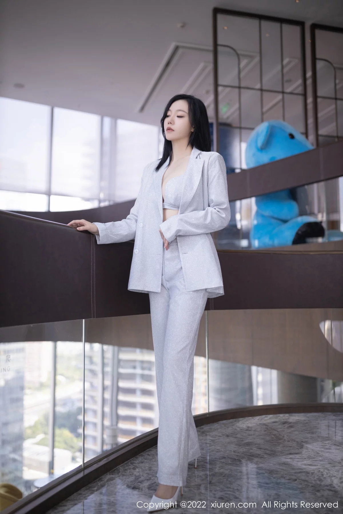 模特安然anran脱银色西服露性感银色内衣秀完美身材诱惑写真76P-第1章-图片2