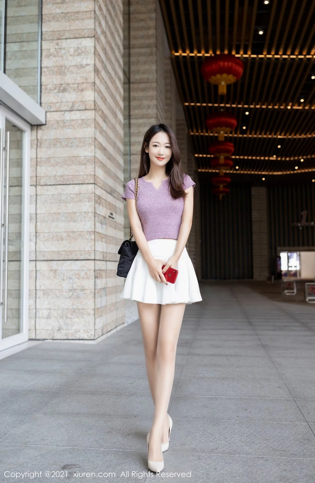 嫩模唐安琪星瑶尾随主题床上性感内衣配开档肉丝裤袜诱惑写真82P-第1章-图片1