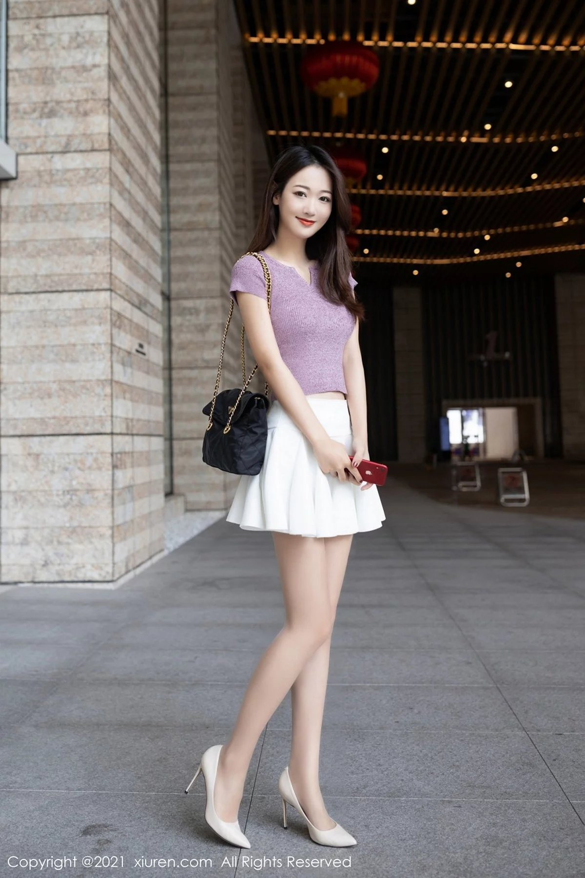 嫩模唐安琪星瑶尾随主题床上性感内衣配开档肉丝裤袜诱惑写真82P-第1章-图片3