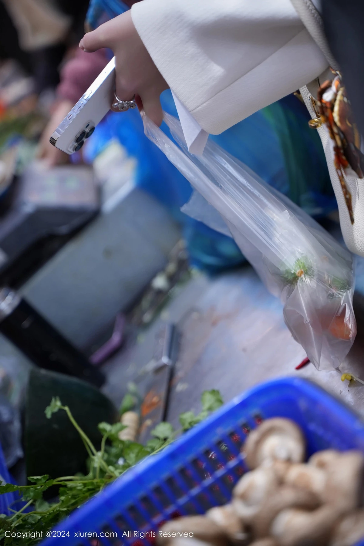 女神Carol周妍希性感白色上衣配肉丝吊袜秀丰满身材诱惑写真96P-第1章-图片3
