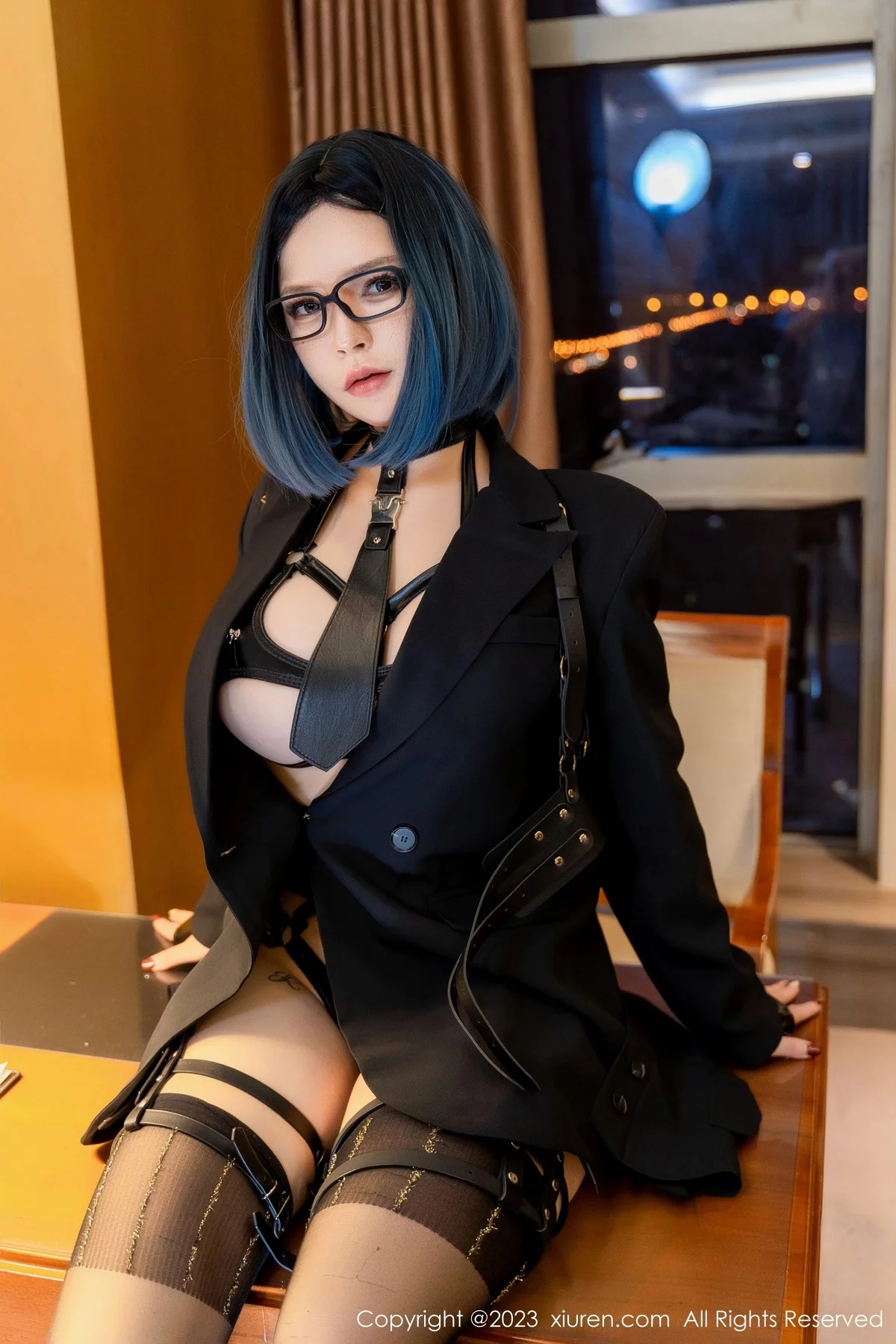 大美妞伊丽莎有点白性感黑色带子情趣服饰秀惹火身材诱惑写真62P-第1章-图片1