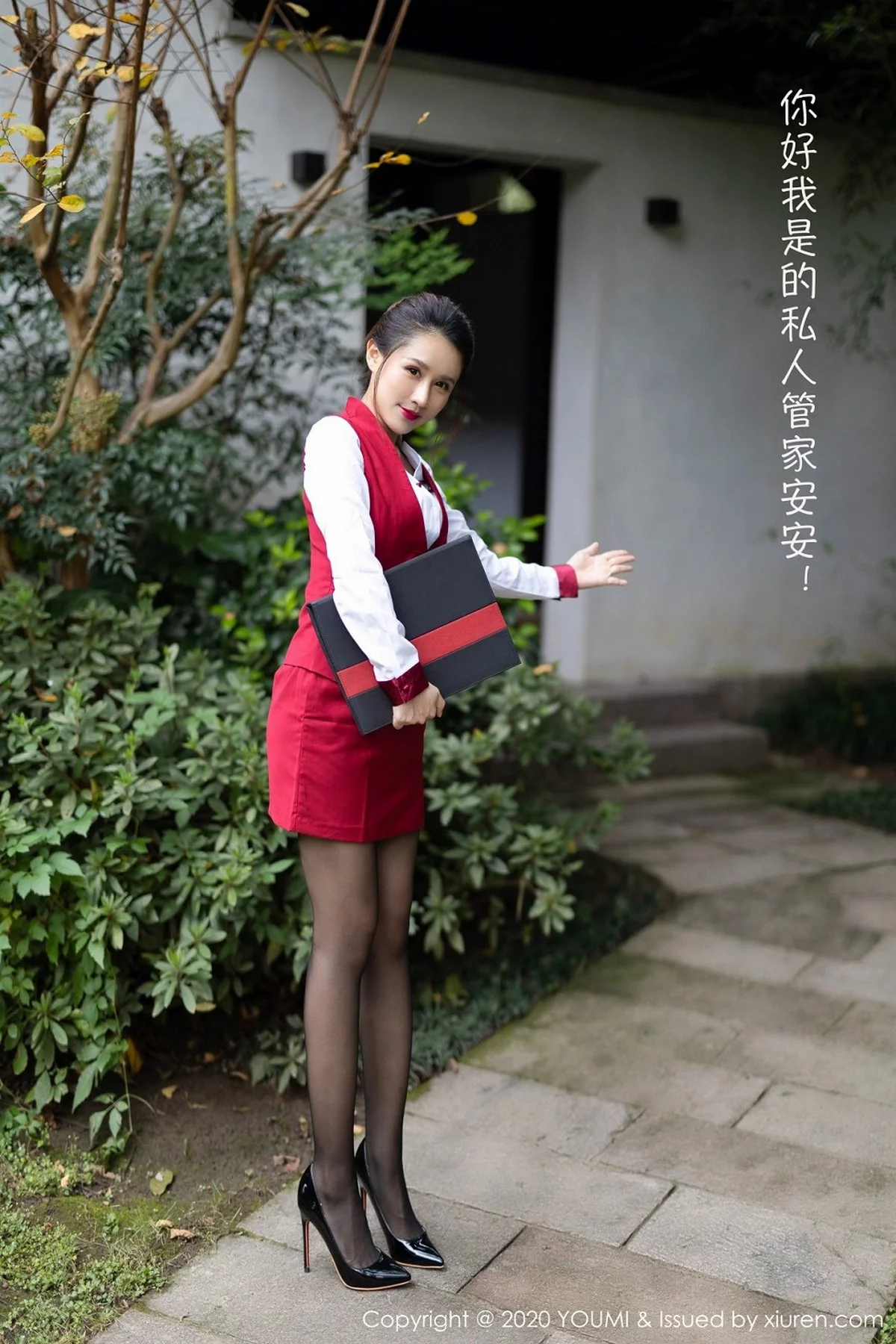 徐安安-Vol.562_嫩模徐安安杭州旅拍私人管家剧情主题性感红色内衣完美诱惑写真86P-第1章-图片1